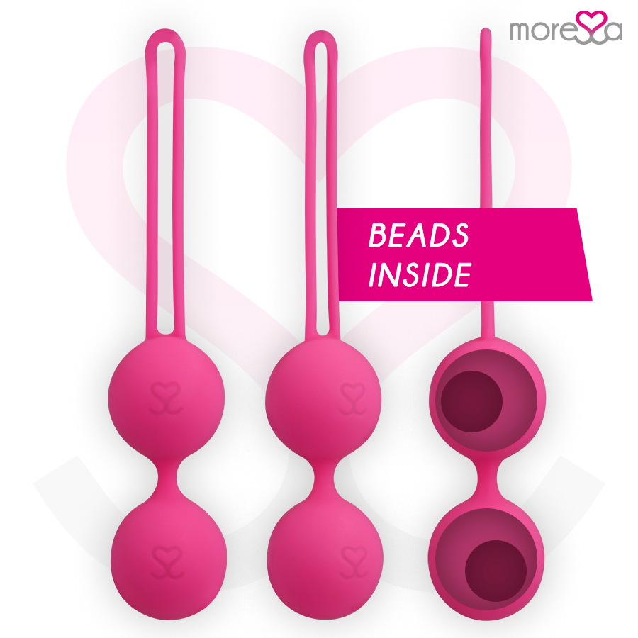 Amoressa Osian Three Palline Vaginali in Silicone Premium Rosa – immagine 2