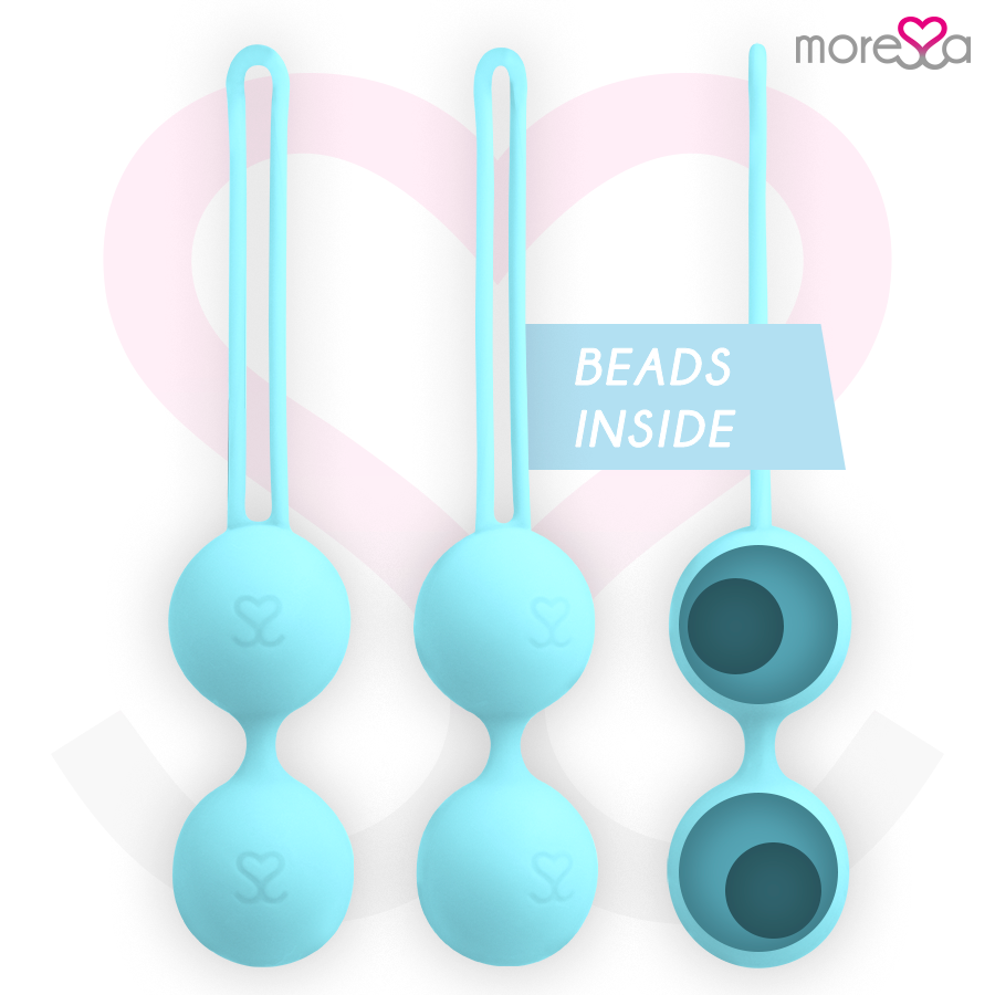 Amoressa Osian Three Palline Vaginali in Silicone Premium Turchese – immagine 2