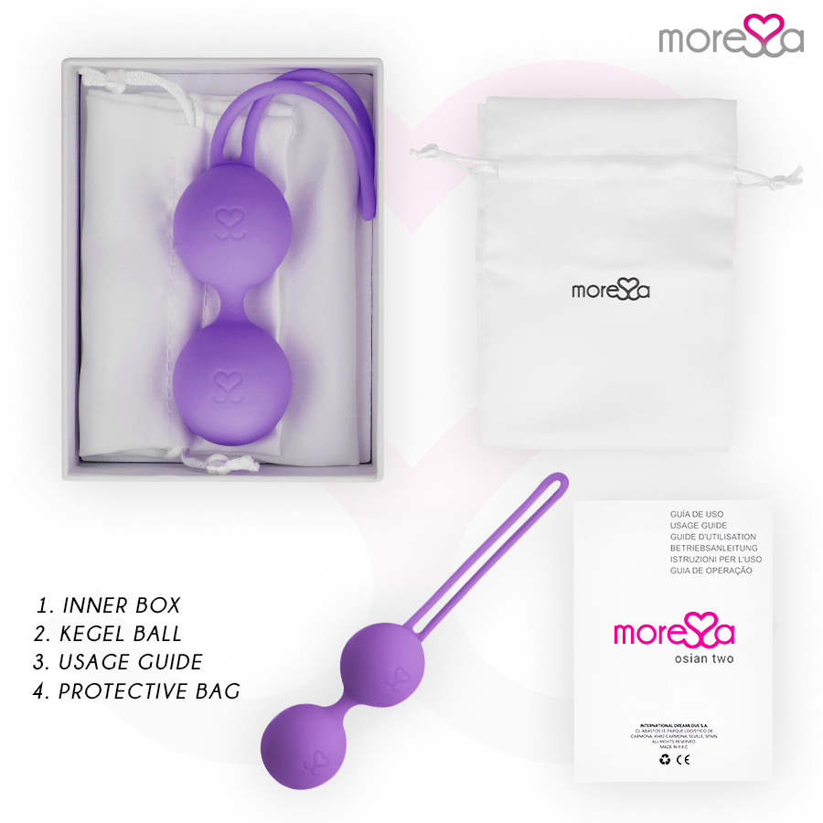 Amoressa Osian Two Palline Vaginali in Silicone Premium Lilla – immagine 6