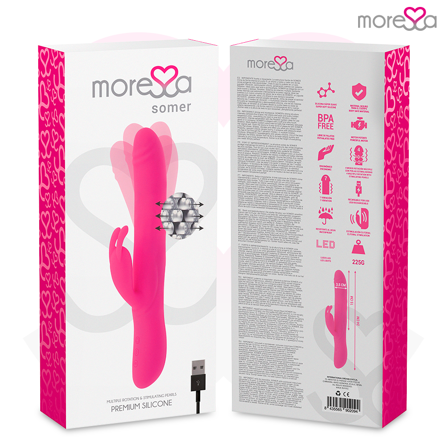 Amoressa Somer Vibratore Rabbit a Rotazione Multipla – immagine 8