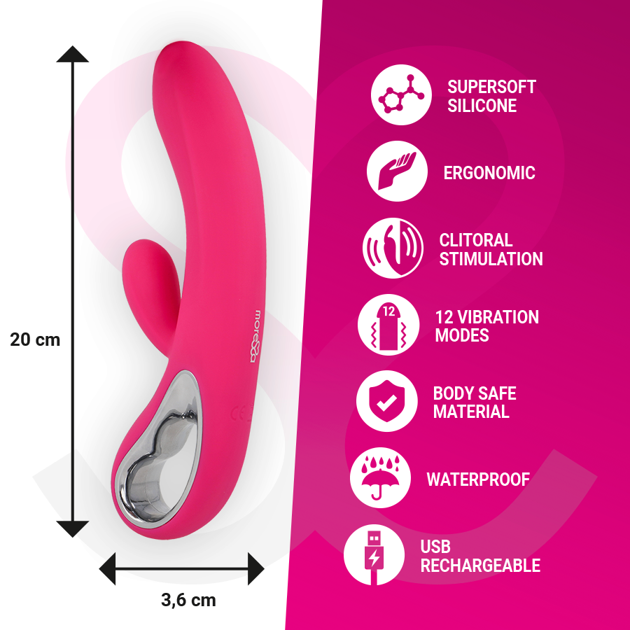 Amoressa Troy Vibratore Doppia Azione 12 Modalità – immagine 4