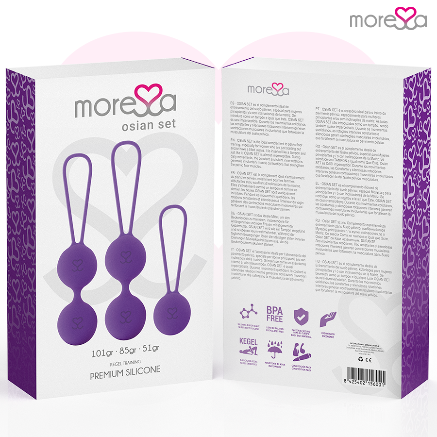 Amoressa Osian Set 3 Palline Vaginali Progressive Lilla – immagine 7