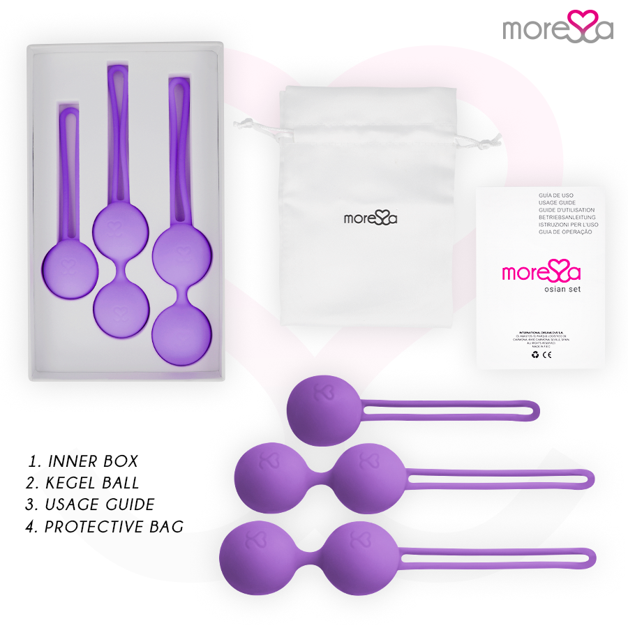 Amoressa Osian Set 3 Palline Vaginali Progressive Lilla – immagine 6
