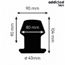 Addicted Toys Extreme Hollow plug anale cavo taglia L – foto 4