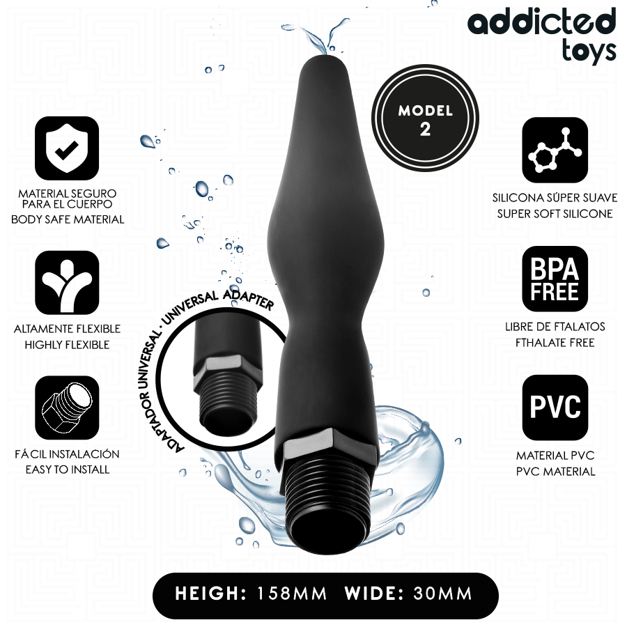 Addicted Toys Doccia Anale con Adattatore Universale Modello 2 – immagine 2