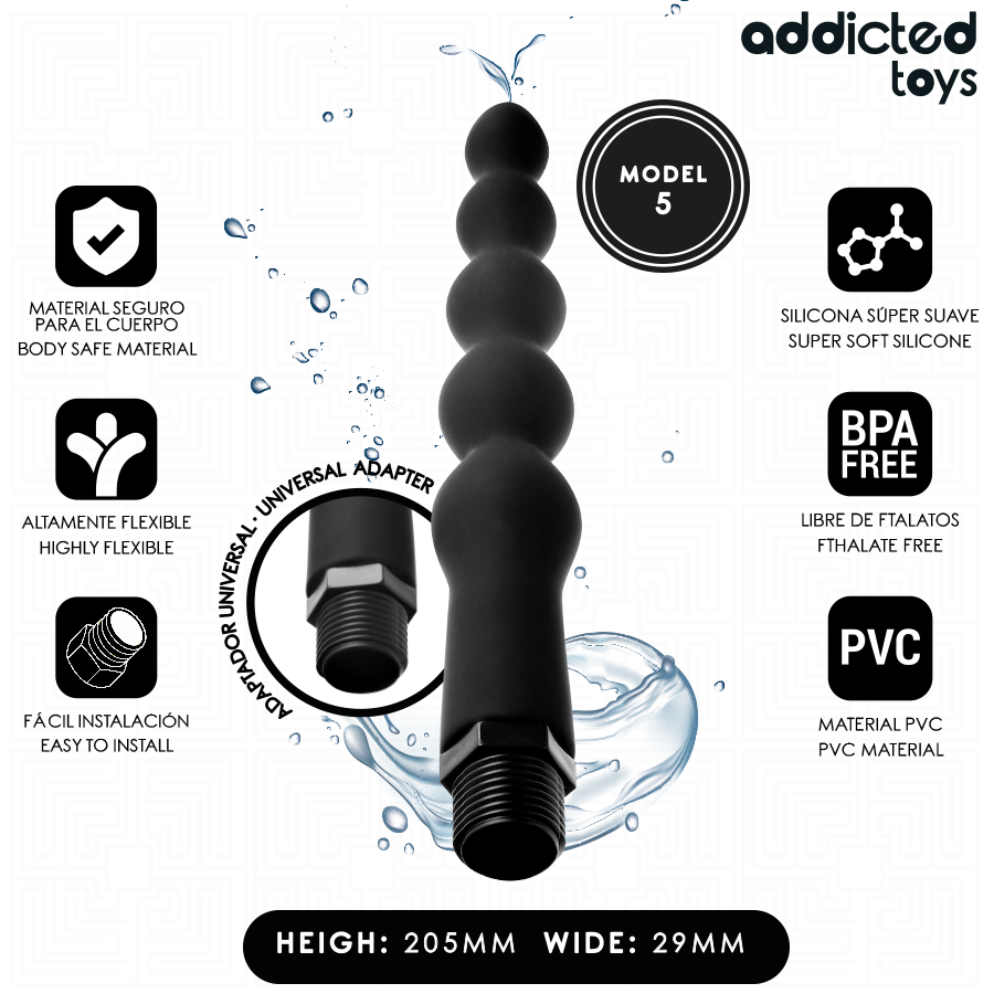 Addicted Toys Doccia Anale con Adattatore Universale Modello 5 – immagine 2