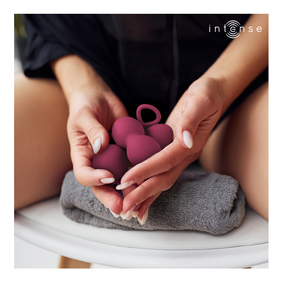 Intense Charli Kit Palline Kegel 3 Livelli Bordeaux – immagine 2
