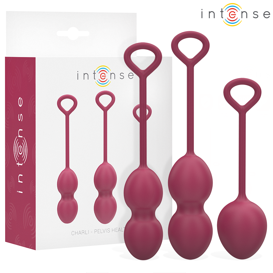 Intense Charli Kit Palline Kegel 3 Livelli Bordeaux