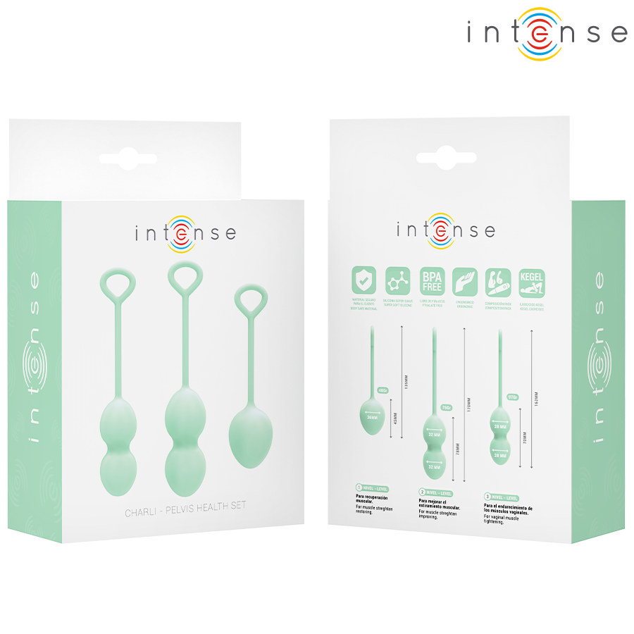 Intense Charli Kit Palline Kegel 3 Livelli Verde Chiaro – immagine 7