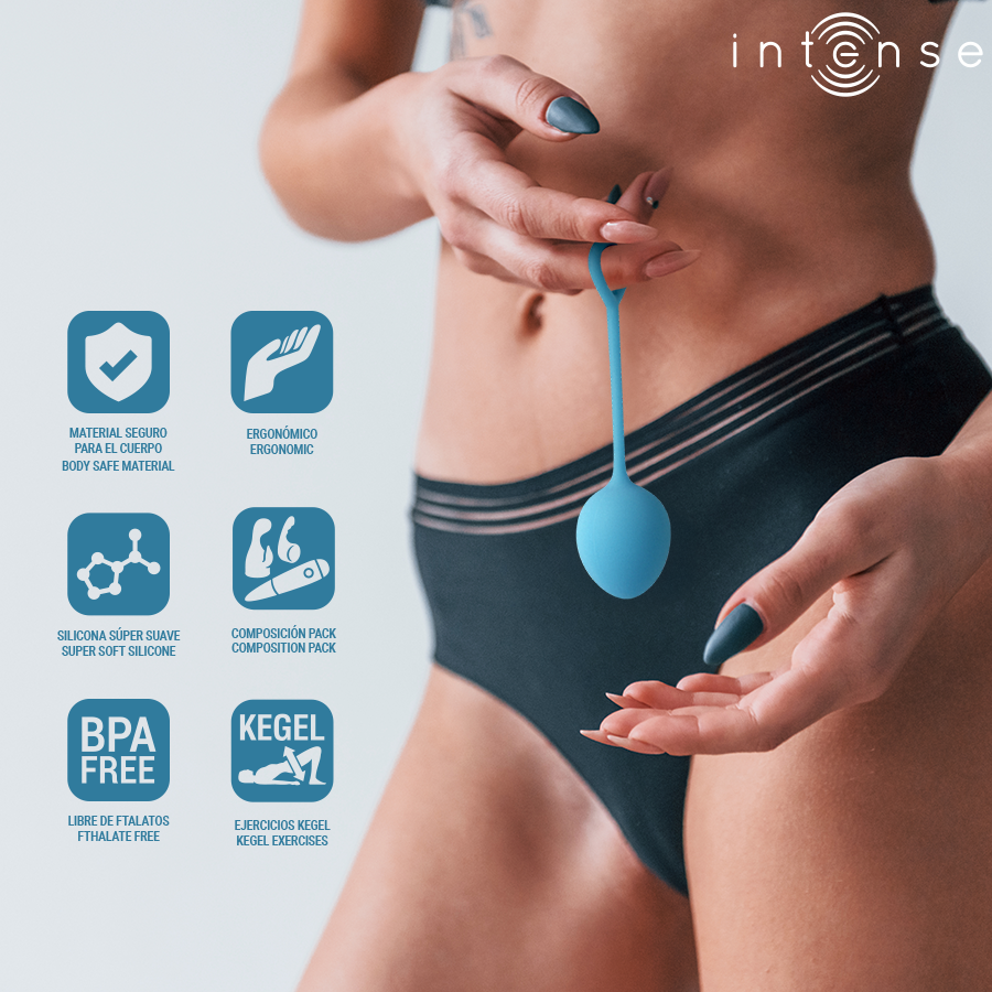 Intense Charli Kit Palline Kegel 3 Livelli Blu – immagine 6