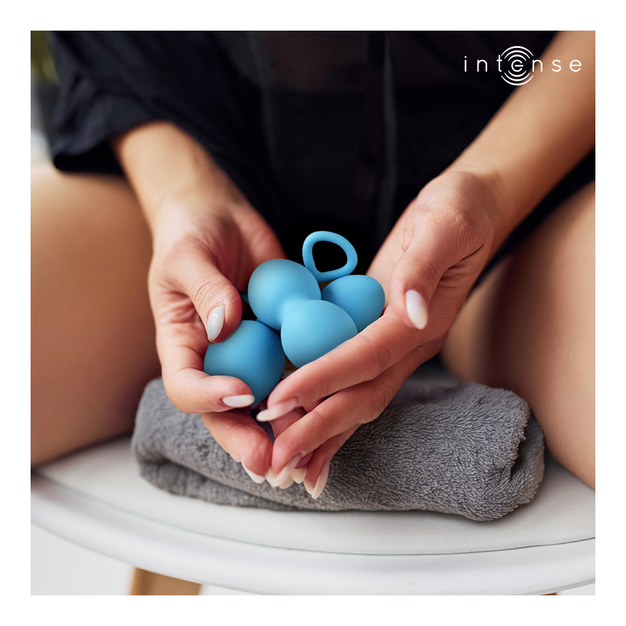 Intense Charli Kit Palline Kegel 3 Livelli Blu – immagine 2