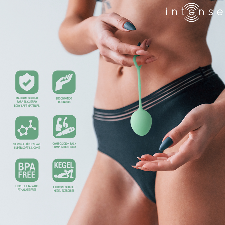 Intense Charli Kit Palline Kegel 3 Livelli Verde Chiaro – immagine 6