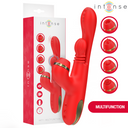 Intense Katy Stimolatore Multifunzione con 4 Testine Intercambiabili Rosso