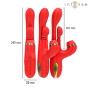 Intense Katy Stimolatore Multifunzione con 4 Testine Intercambiabili Rosso – immagine 3