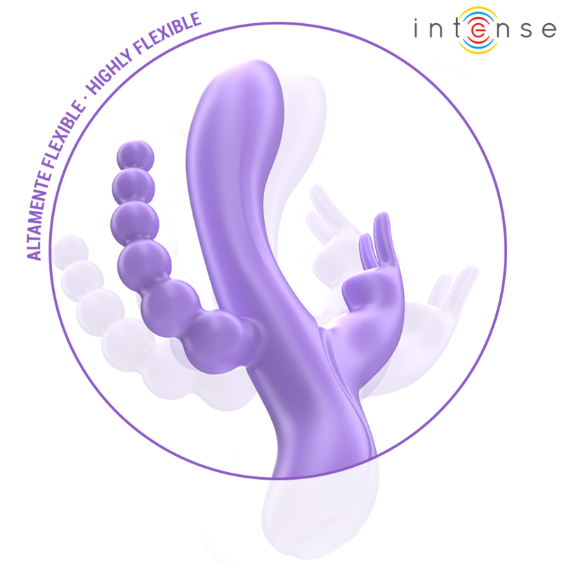 Intense Miko Vibratore Triplo Vagina Clitoride e Ano – immagine 4