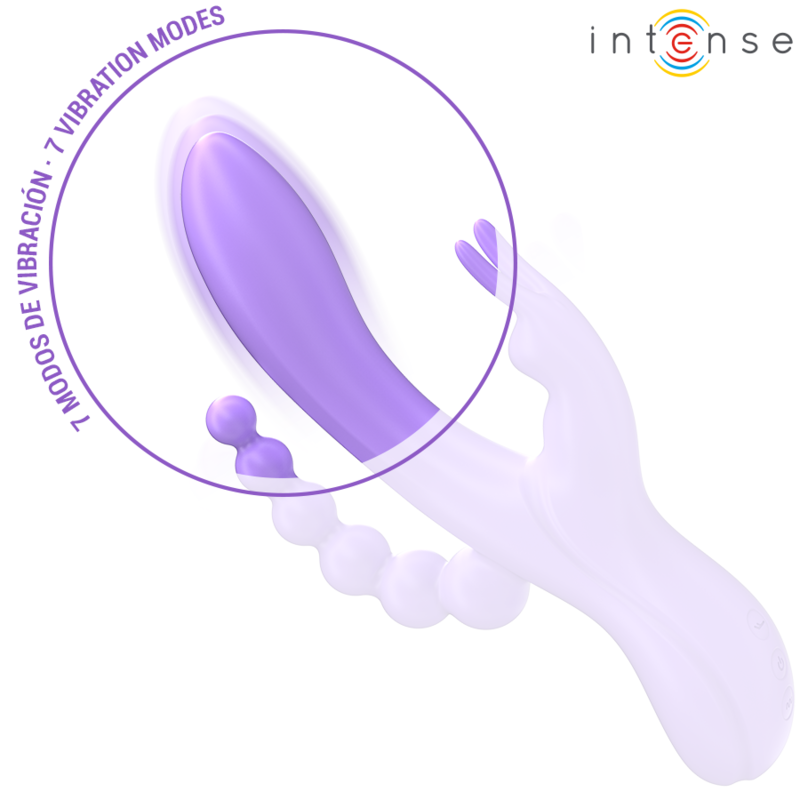 Intense Miko Vibratore Triplo Vagina Clitoride e Ano – immagine 5