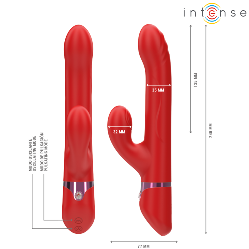 Intense Lele Vibratore Rotante e Oscillante – immagine 3