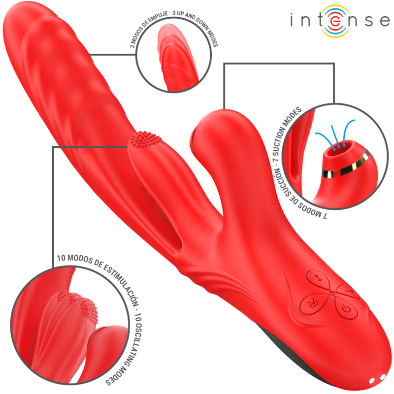 Intense Karol Vibratore a Spinta con Aspirazione Clitoridea – immagine 2