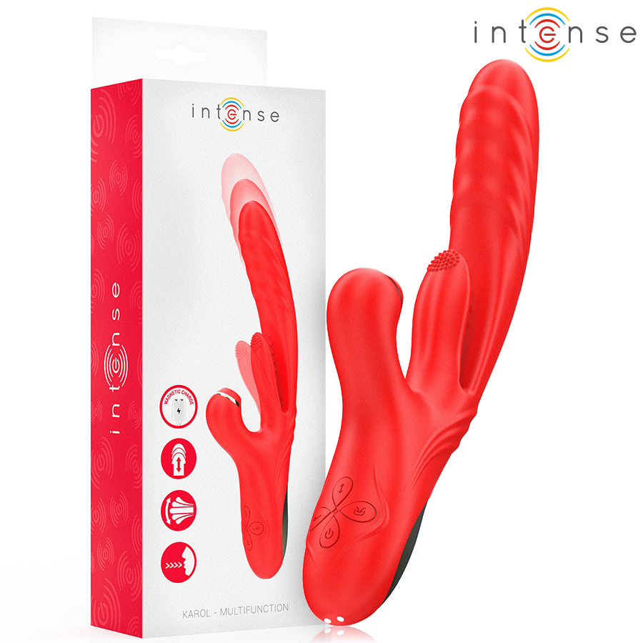 Intense Karol Vibratore a Spinta con Aspirazione Clitoridea