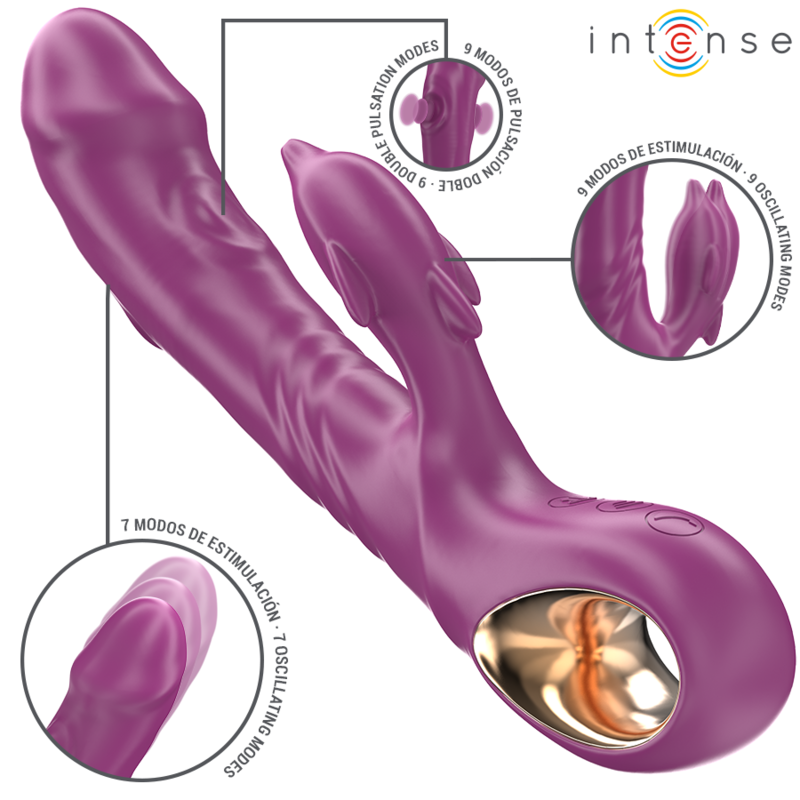 Intense Halle Vibratore a Delfino con Lingua – immagine 2
