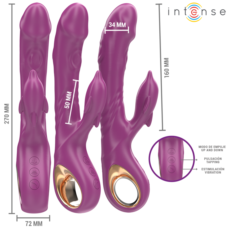 Intense Halle Vibratore a Delfino con Lingua – immagine 3