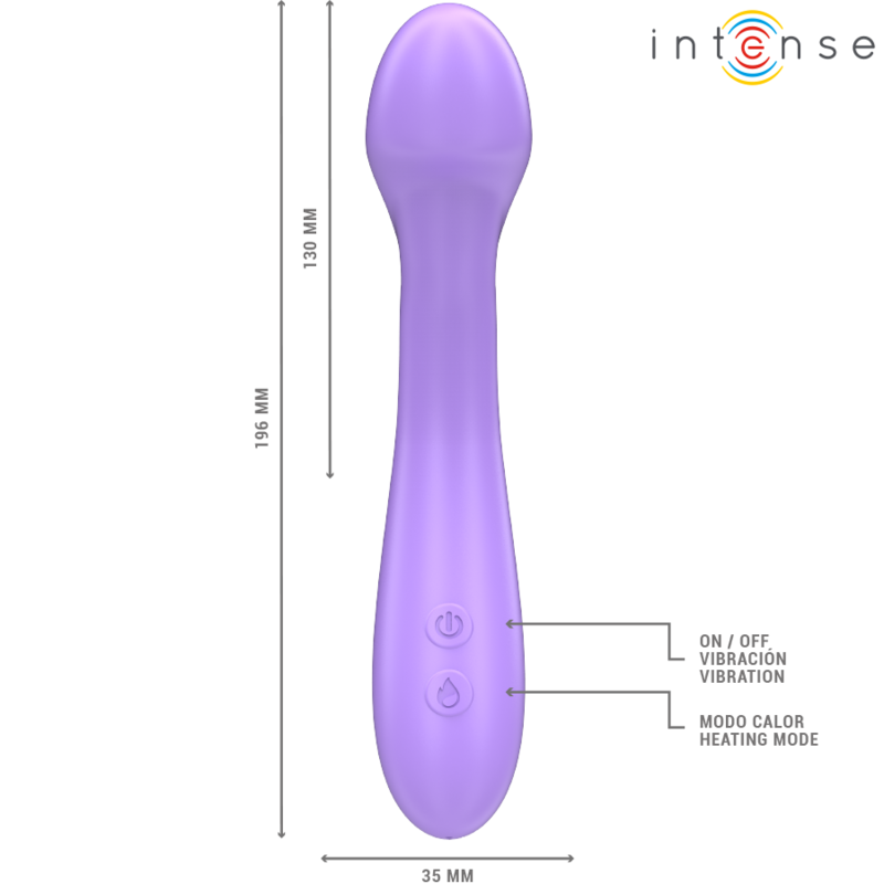Intense Becky Vibratore Riscaldante 19 cm 7 Vibrazioni – immagine 6