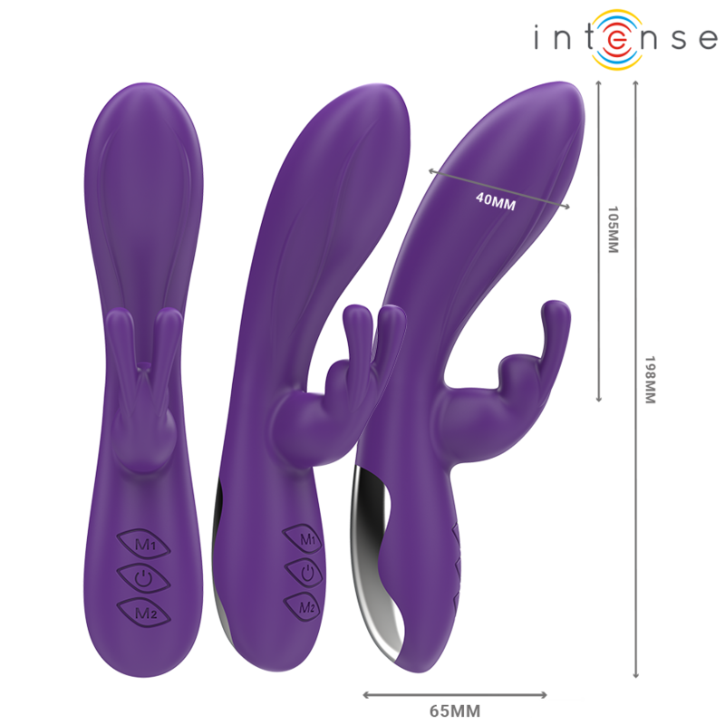 Intense Randall Vibratore Rabbit 10 Modalità Viola – immagine 3