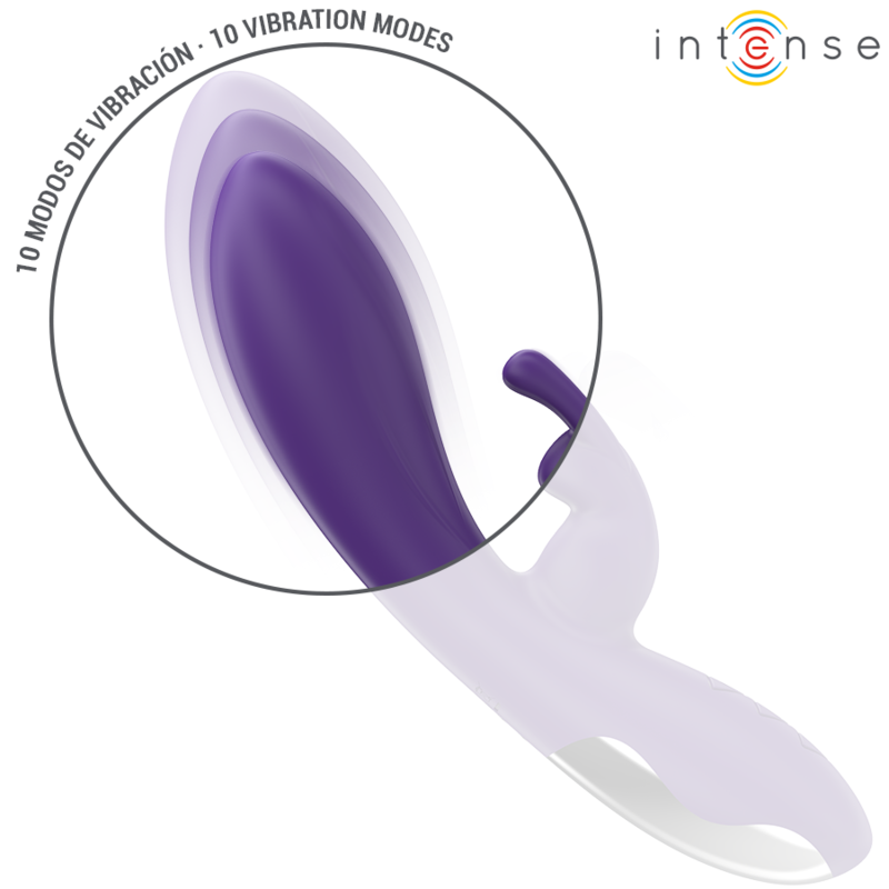 Intense Randall Vibratore Rabbit 10 Modalità Viola – immagine 6