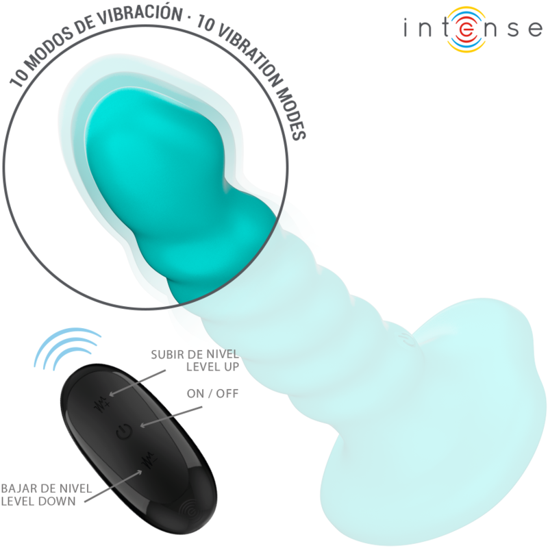 Intense Buffy Vibratore con Telecomando Azzurro – immagine 4