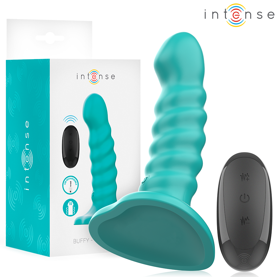 Intense Buffy Vibratore con Telecomando Azzurro