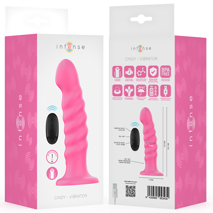 Intense Cindy Vibratore con Telecomando Rosa – immagine 8