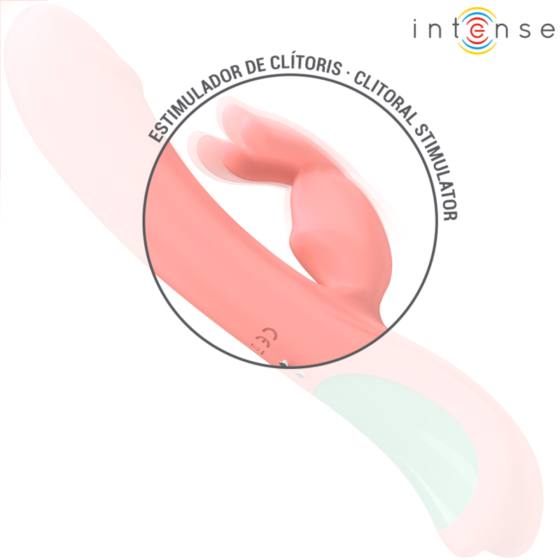 Intense Rachel Vibratore Rabbit con Punta Oscillante Rosa – immagine 5