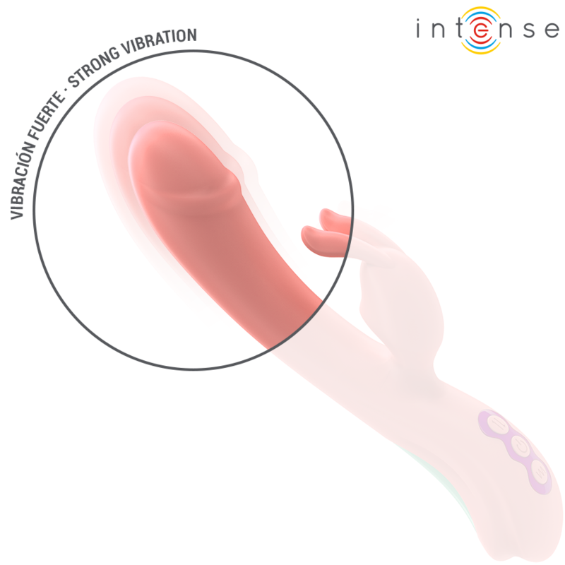 Intense Rachel Vibratore Rabbit con Punta Oscillante Rosa – immagine 6