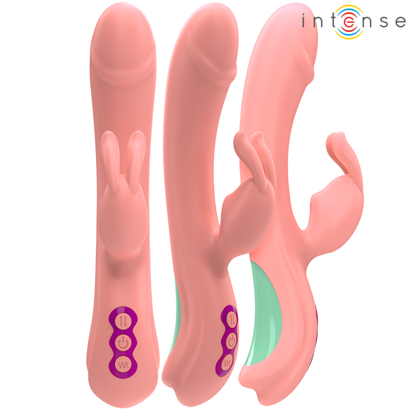 Intense Rachel Vibratore Rabbit con Punta Oscillante Rosa – immagine 3
