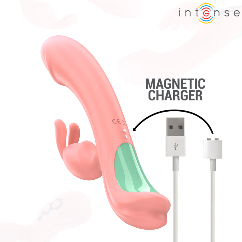 Intense Rachel Vibratore Rabbit con Punta Oscillante Rosa – immagine 8