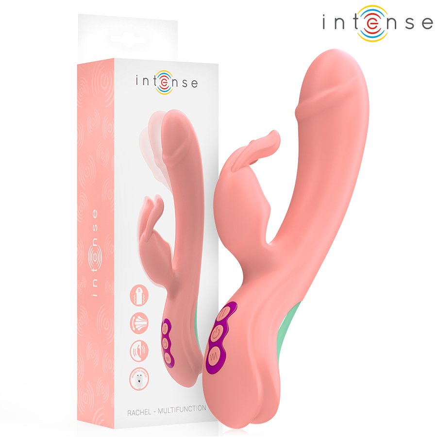 Intense Rachel Vibratore Rabbit con Punta Oscillante Rosa