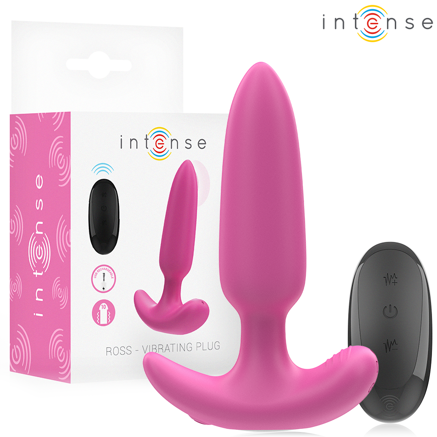 INTENSE Ross plug anale vibrante con telecomando rosa
