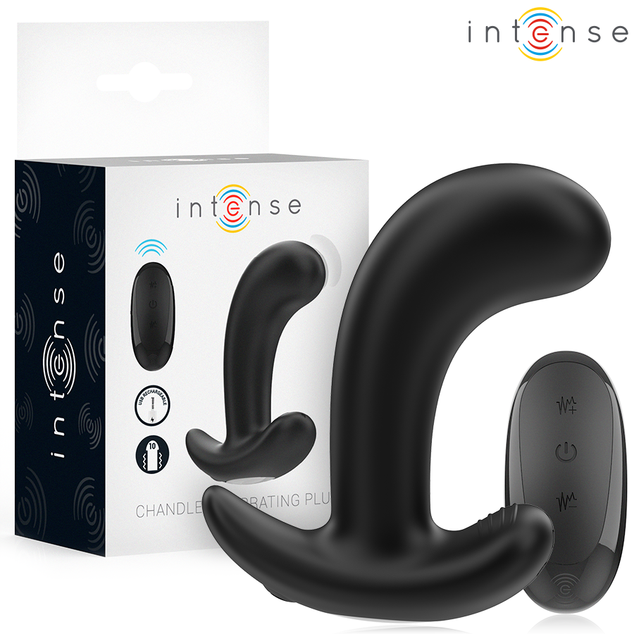 INTENSE Chandler plug anale vibrante con telecomando nero