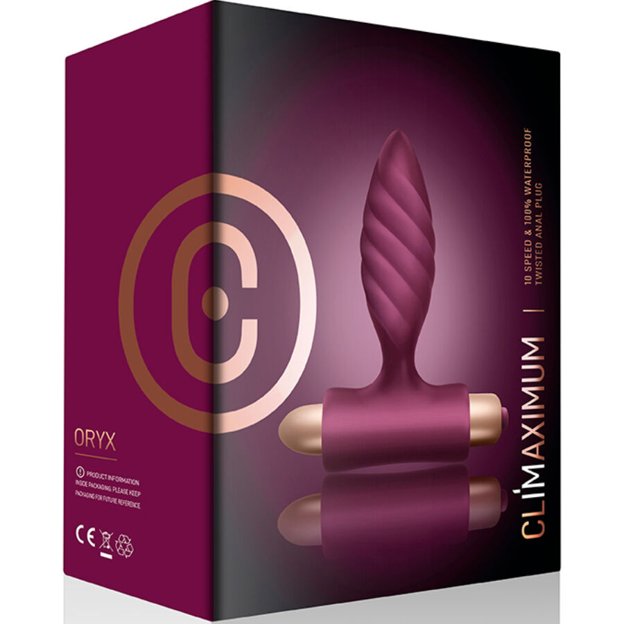 Climaximum Oryx Plug Anale Vibrante a Spirale – immagine 3