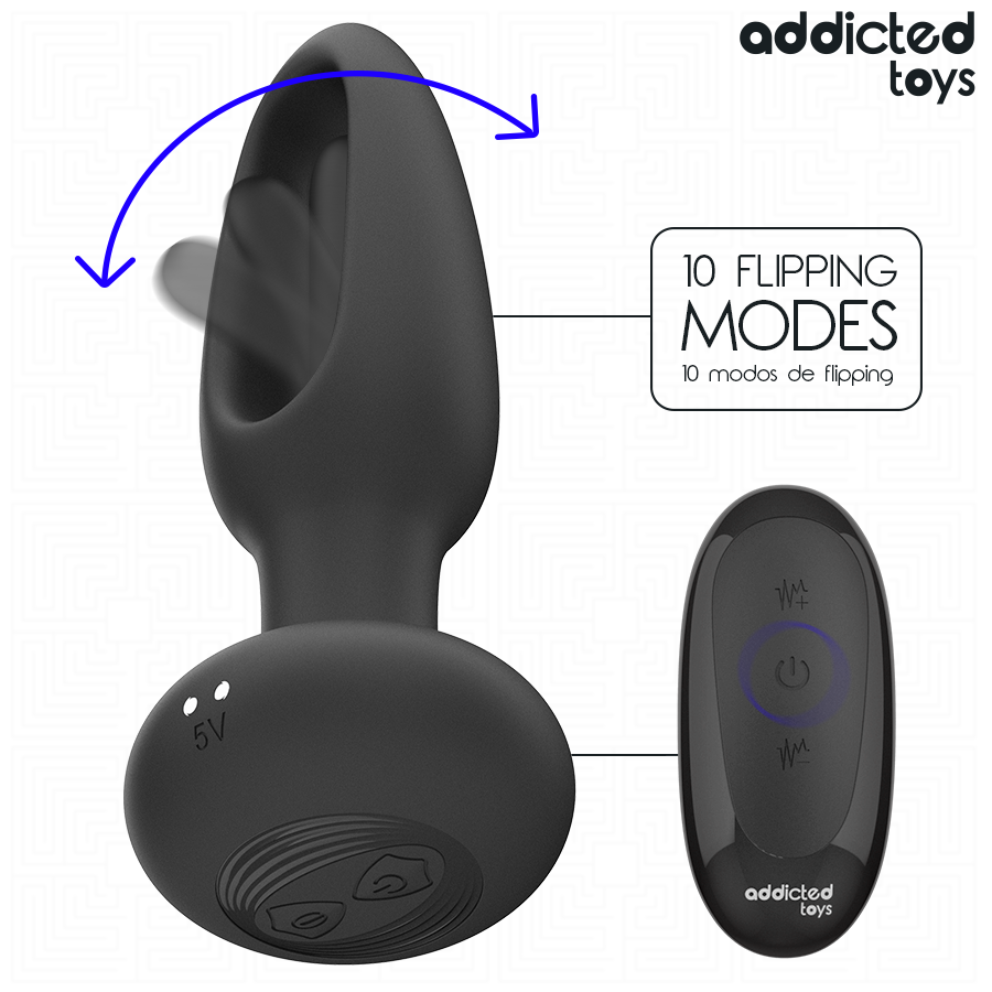 Addicted Toys Plug Anale con Lingua Vibrante e Telecomando – immagine 4