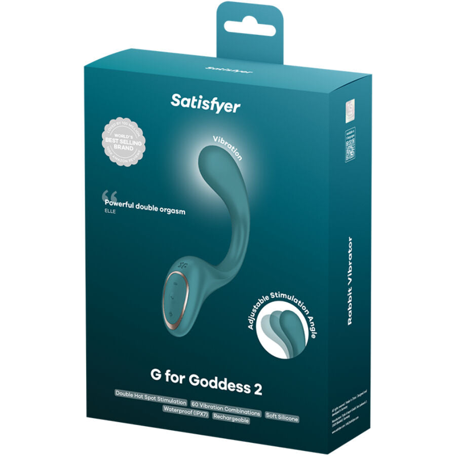 Satisfyer G for Goddess 2 Vibratore Rabbit Verde Bottiglia – immagine 3