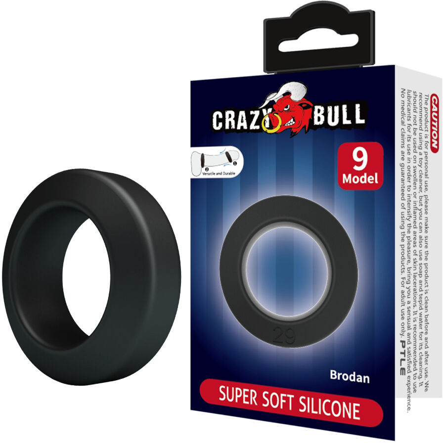 Crazy Bull Brodan Anello per Pene in Silicone Modello 9