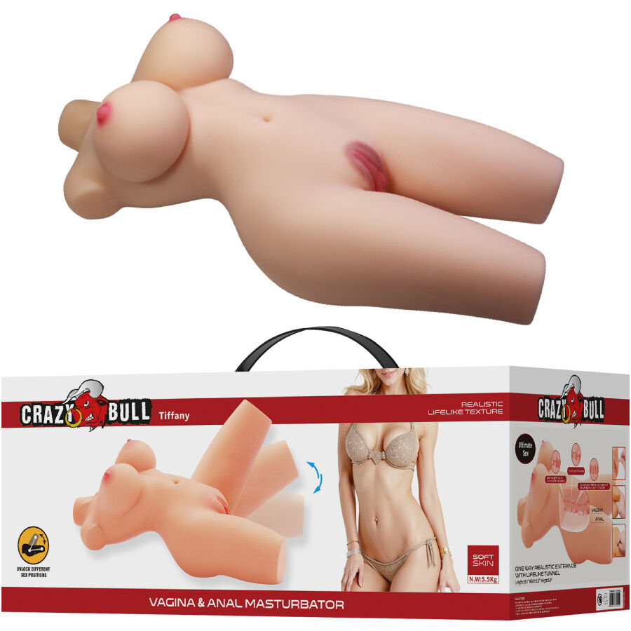 Crazy Bull Tiffany Torso Femminile Realistico Vagina e Ano 5,5 kg