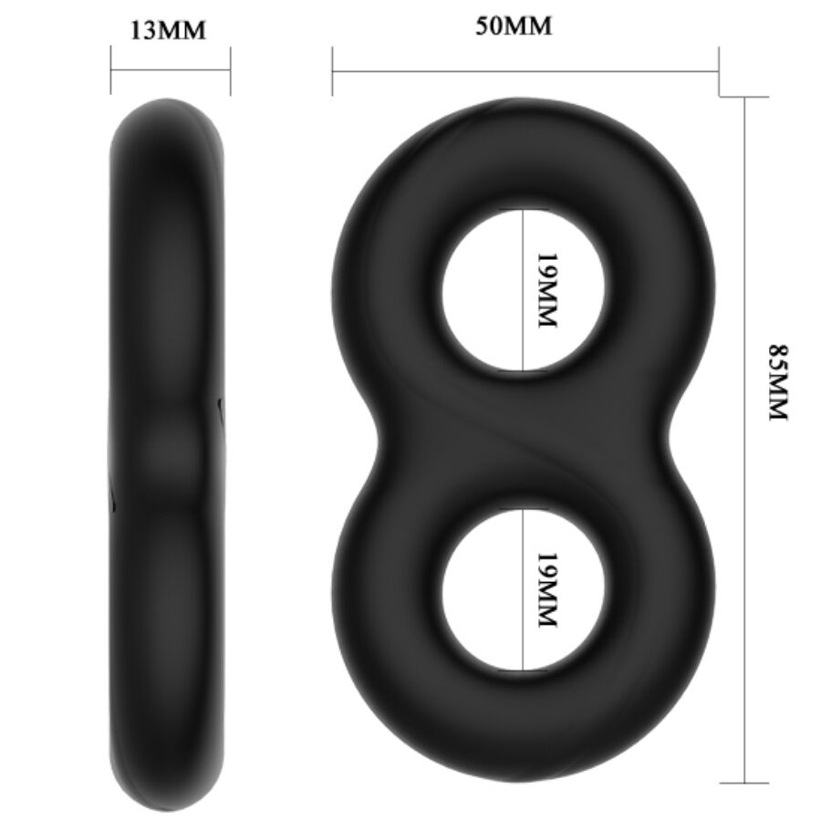 Crazy Bull Doppio Infinito Anello per il Pene in Silicone – immagine 6