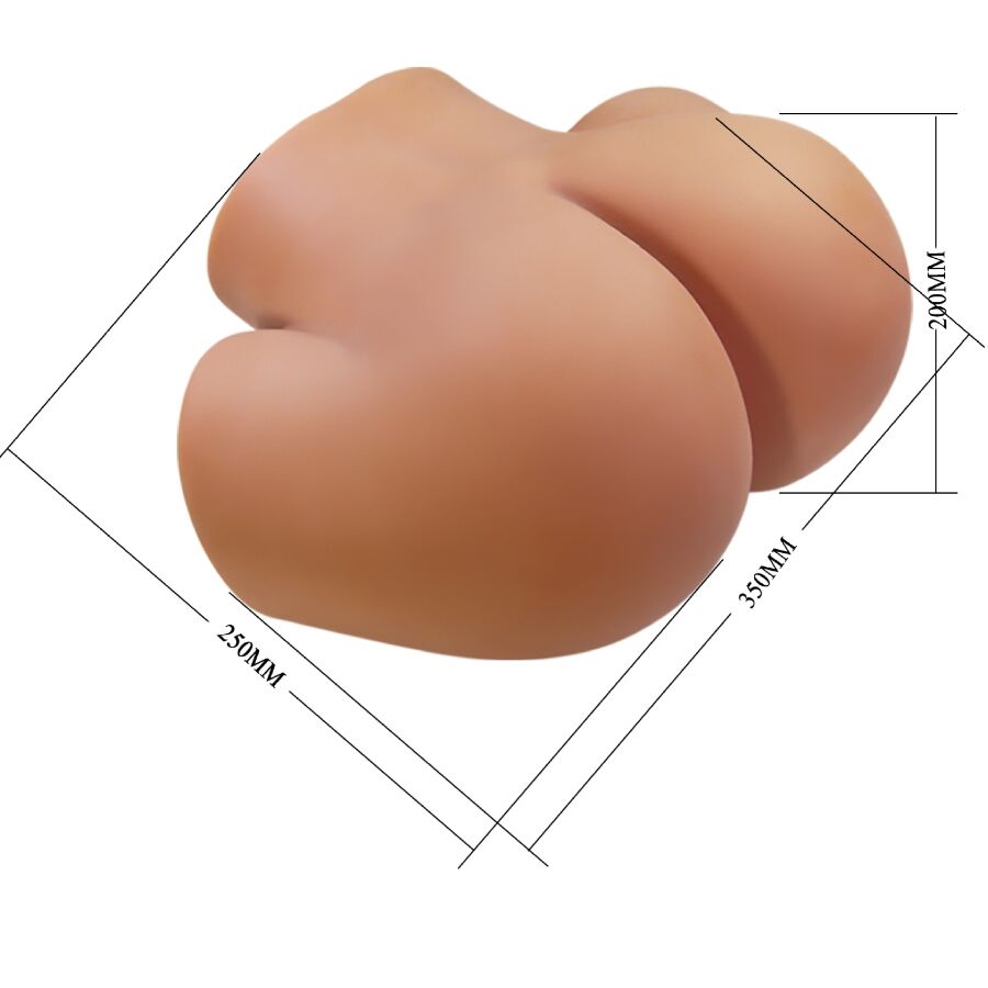 Crazy Bull Ilana Sedere Femminile Realistico Vagina e Ano Vibrante con Aspirazione e Suono 6,8 kg – immagine 8