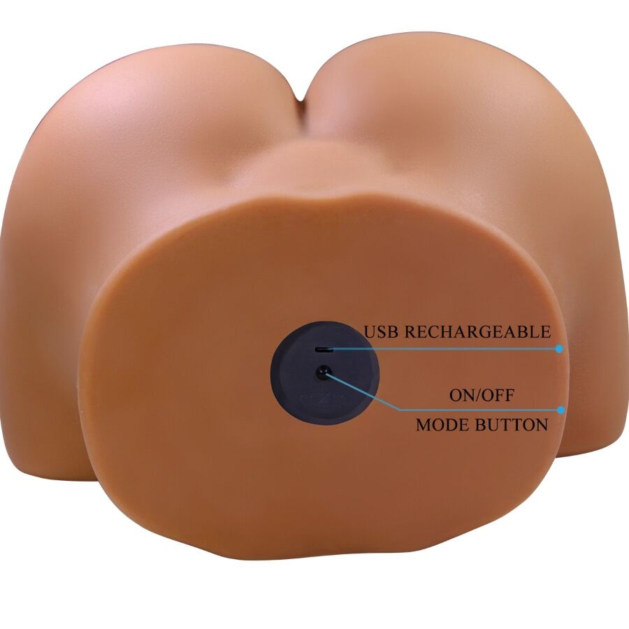 Crazy Bull Wendy Sedere Femminile Realistico Vagina e Ano Vibrante con Aspirazione e Suono 11 kg – immagine 6