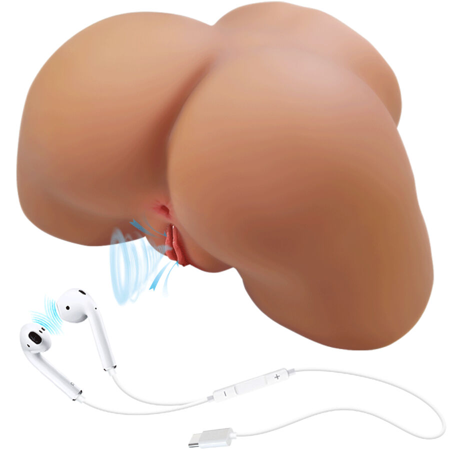 Crazy Bull Ilana Sedere Femminile Realistico Vagina e Ano Vibrante con Aspirazione e Suono 6,8 kg