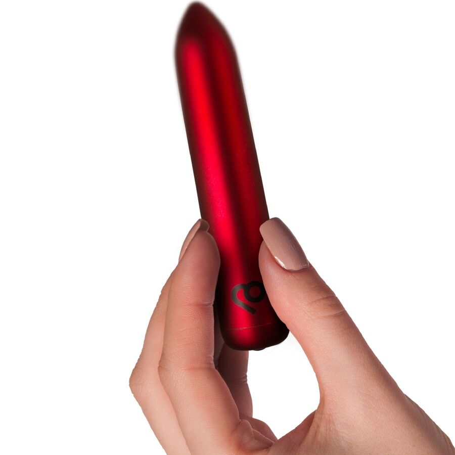 Rocks-Off Bullet Vibrante Ricaricabile Rosso Papavero – immagine 4
