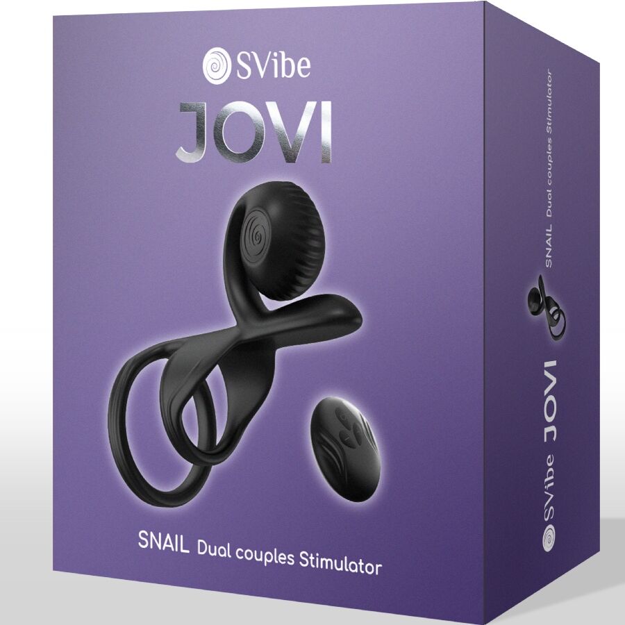 Snail Vibe Jovi Anello Vibrante di Coppia con Telecomando Nero – immagine 8