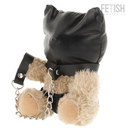 Orsetto di peluche BDSM Fetish Submissive Momo con cappuccio bondage